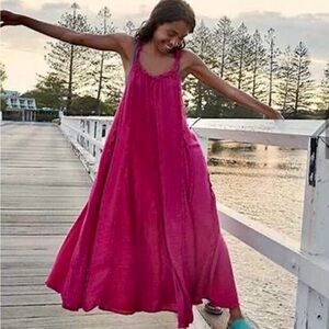 Free People McKinley Raspberry Maxi Dress